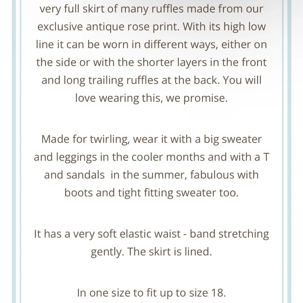 A fun flirty triple ballerina style skirt - Picture 7 of 7